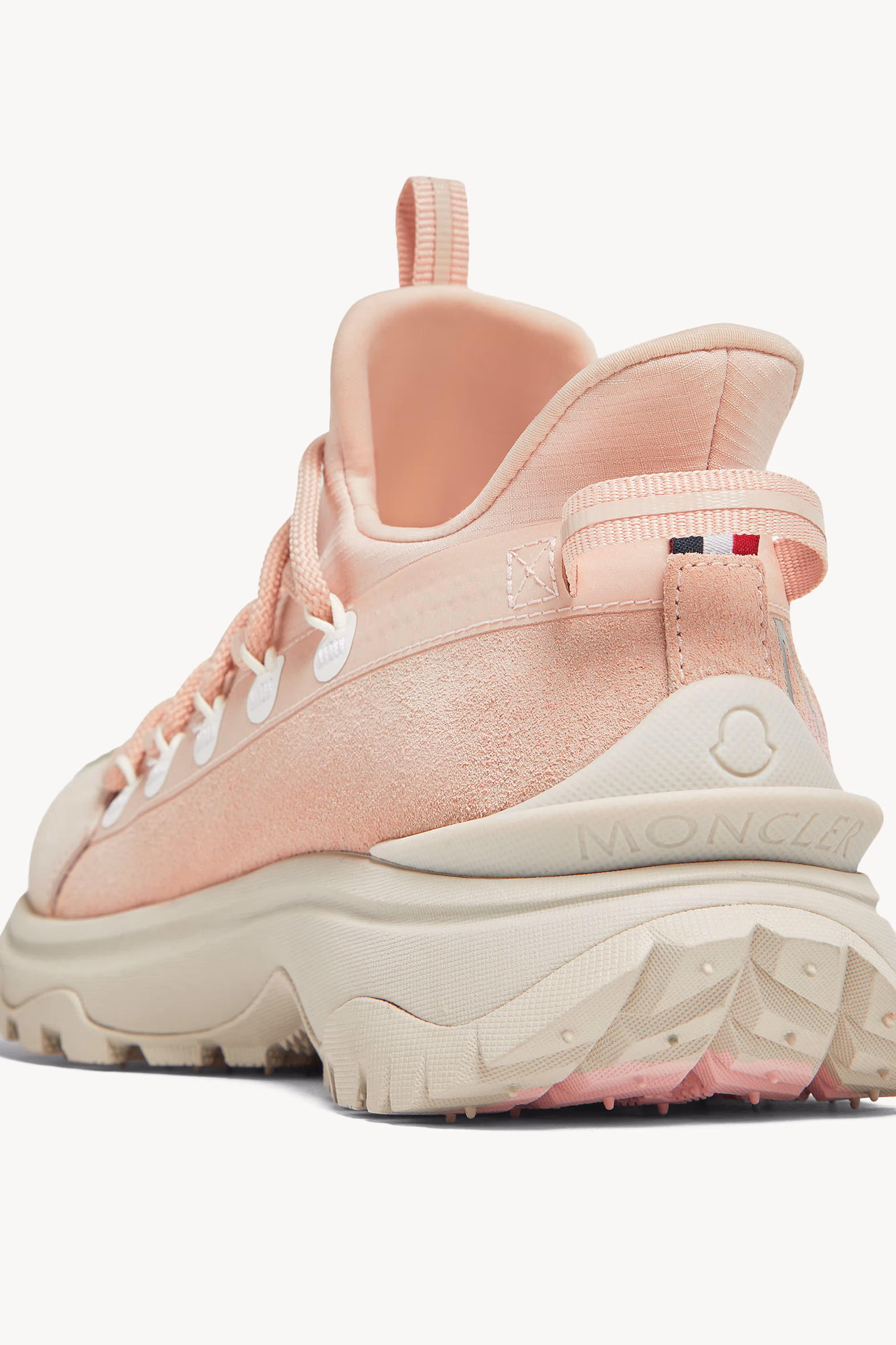 Sneakers Trailgrip Lite 2 en cuir et daim Femmes Rose Clair Moncler 5